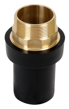 PE to brass threaded electrofusion transition fitting