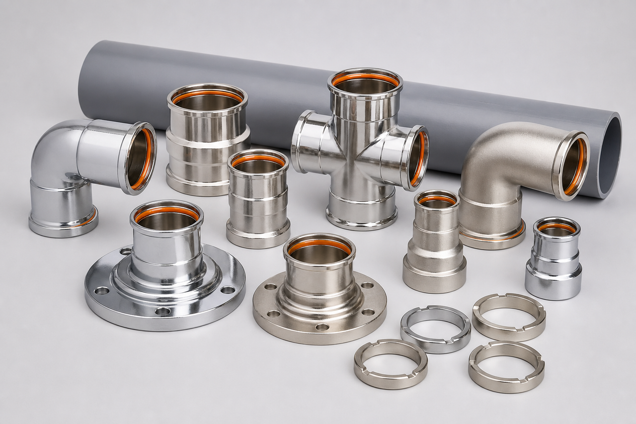 MLC modular riser fitting system for 63 to 110 mm distribution mains